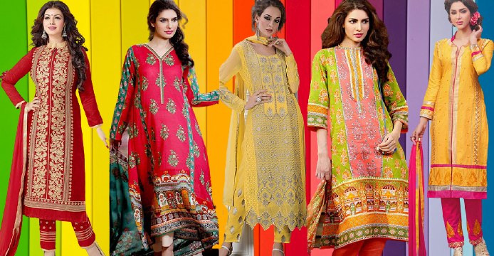 Different types of Pakistani designer Dresses
