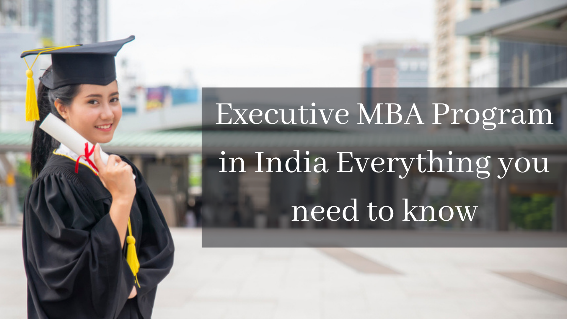 Executive MBA Program in India