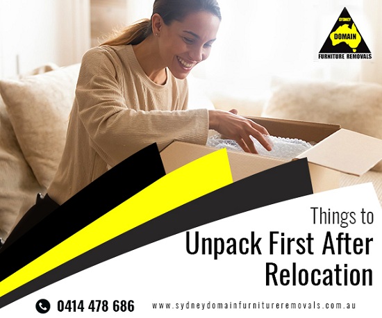 Things to Unpack First After Relocation