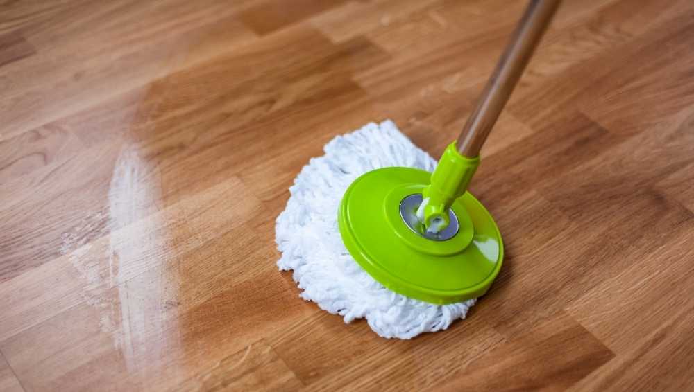 Regularly mopping to remove dirt