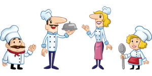 men and women home chefs